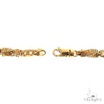 22K Yellow Gold Solid Greek Key Link Chain 26 Inches 5.5mm   67689 - Image 6