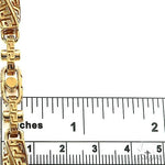 22K Yellow Gold Solid Greek Key Links Chain 28 Inches 7.5mm   67154 - Image 6