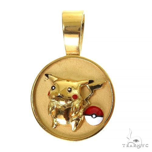 24K Gold Pikachu Pendant 69654 - Image 1