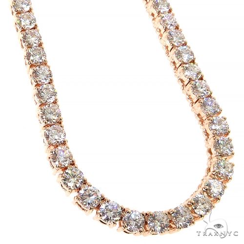 25 Pointer Diamond Tennis Necklace  (Lab) 68574 - Image 2