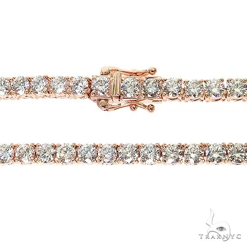 25 Pointer Diamond Tennis Necklace  (Lab) 68574 - Image 3