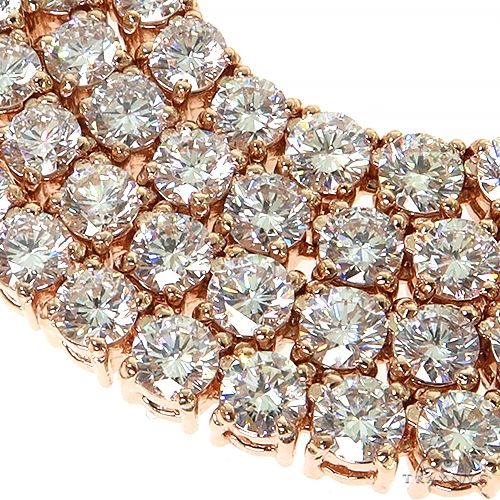 25 Pointer Diamond Tennis Necklace  (Lab) 68574 - Image 5