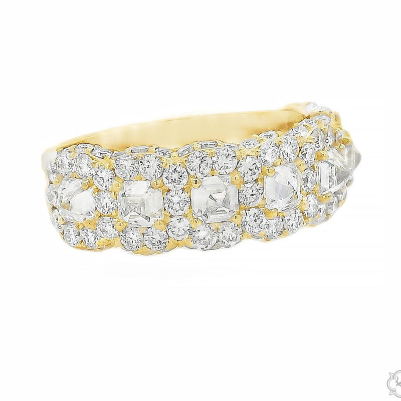 25 Pointer Upside Down Asscher Diamond Band 70833 - Image 2