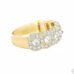 25 Pointer Upside Down Asscher Diamond Band 70833 - Image 3