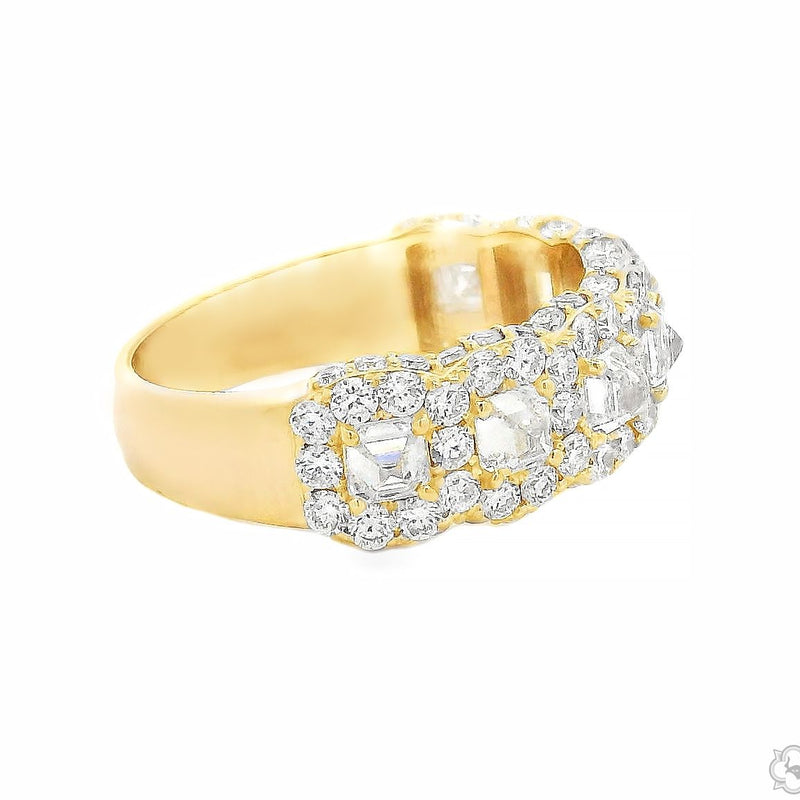 25 Pointer Upside Down Asscher Diamond Band 70833 - Image 3