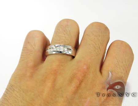 Mens Diamond Wedding Band 2635 - Image 4