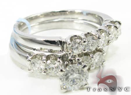 Round Solitaire Ring Set 2964 - Image 6