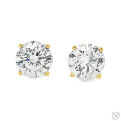 3 Ct each Diamond Stud Earrings 70768 - Image 1