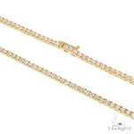 3 Pointer Parcel Diamond Tennis Chain 19.80Gr 21.7 Inches 2.4mm 69823 - Image 2