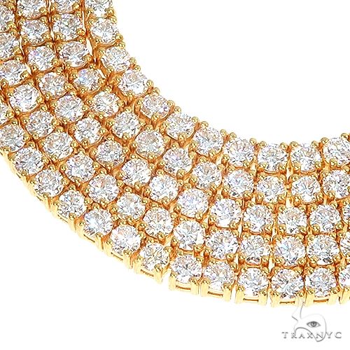 3 Pointer Parcel Diamond Tennis Chain 19.80Gr 21.7 Inches 2.4mm 69823 - Image 4