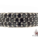 3 Row Black Diamond Ring 2 33425 - Image 2