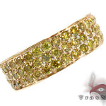 3 Row Canary Color Diamond Ring 2 28462 - Image 1
