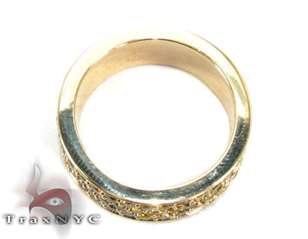 3 Row Canary Color Diamond Ring 2 28462 - Image 4