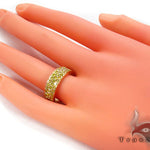 3 Row Canary Color Diamond Ring 2 28462 - Image 7