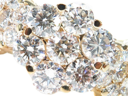 3 Row Chrysanthemum Diamond Ring 40827 - Image 3