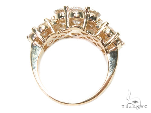 3 Row Chrysanthemum Diamond Ring 40827 - Image 6