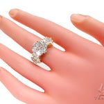 3 Row Chrysanthemum Diamond Ring 40827 - Image 7