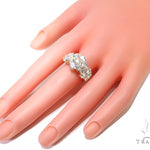 3 Row Chrysanthemum Diamond Ring 40827 - Image 8