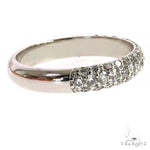 3 Row Diamond Wedding Band Lab 69159 - Image 2