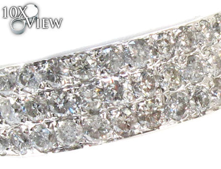 3 Row Pave Diamond Ring 20977 - Image 3