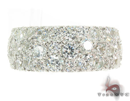 3 Row Pave Diamond Ring 31094 - Image 2