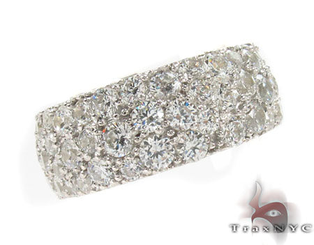 3 Row Pave Diamond Ring 31094 - Image 4