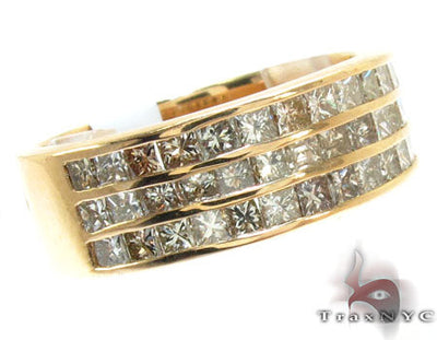 3 Row Princess Cut Diamond Ring 22583 - Image 1