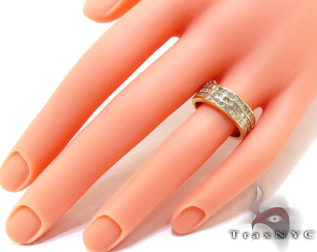 3 Row Princess Cut Diamond Ring 22583 - Image 8