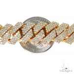 3 Row Prong Set Diamond Cuban Bracelet 66887 - Image 6