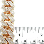 3 Row Prong Set Diamond Cuban Bracelet 67151 - Image 7