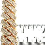 3 Row Prong Set Diamond Cuban Bracelet  67173 - Image 8