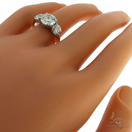 3 Stone Diamond Engagement Ring (Lab) 68232 - Image 7