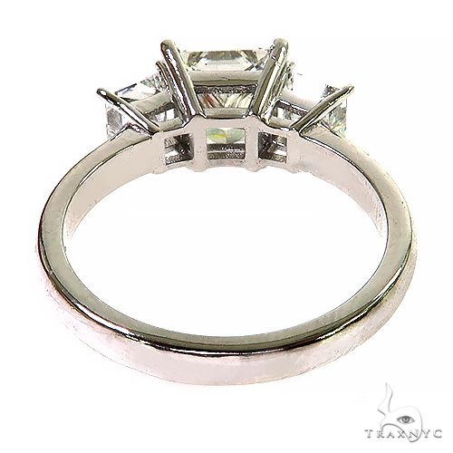3 Stone Princess Cut Diamond Engagement Ring Lab 69141 - Image 4