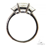 3 Stone Princess Cut Diamond Engagement Ring Lab 69141 - Image 5