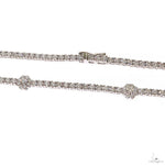 3 pointer Flower Motif Diamond Tennis Chain 69882 - Image 3