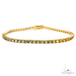 3.5 Pointer Rainbow Sapphire Tennis Bracelet 68571 - Image 1
