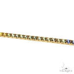 3.5 Pointer Rainbow Sapphire Tennis Bracelet 68571 - Image 3