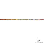 3.5 Pointer Rainbow Sapphire Tennis Bracelet 68571 - Image 7