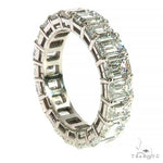 30 Pointer Emerald Diamond Eternity Ring 68017 - Image 2