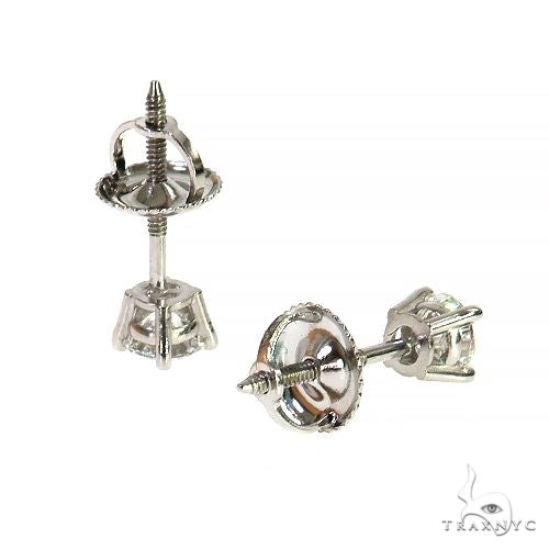 30 Pt Lab Diamond Stud Earrings 68060 - Image 3