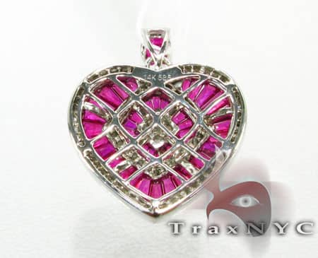 Mini Ruby Heart Pendant 3426 - Image 8