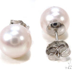14K Gold Pearl Earrings 36892 - Image 3