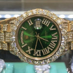 36mm Fully Iced 18K Yellow Gold Presidential Rolex Watch 63899 - Image 2