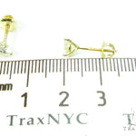 Prong Diamond 18k Gold Earrings 37735 - Image 6