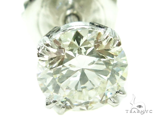 Prong Diamond Stud Earrings 37835 - Image 2
