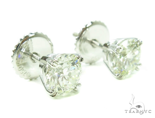 Prong Diamond Stud Earrings 37835 - Image 4