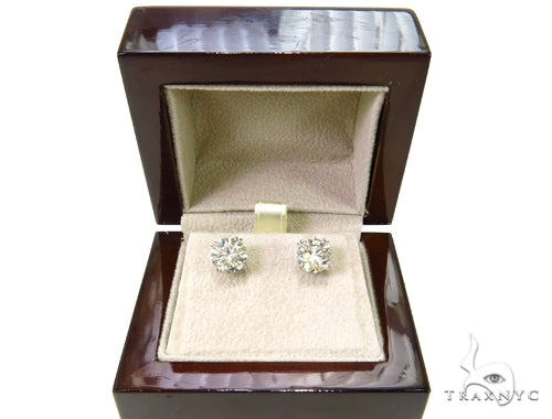 Prong Diamond Stud Earrings 37835 - Image 8