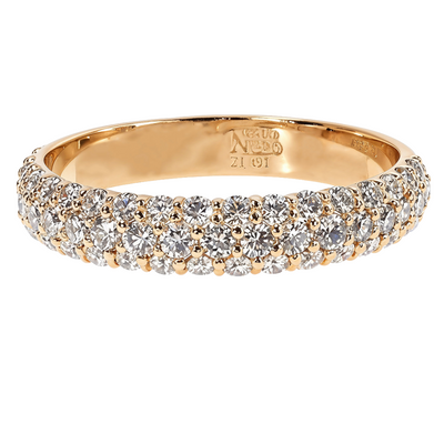 3 Row Diamond Wedding Band 69133