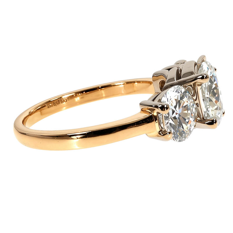 3 Stone Diamond Engagement Ring (Lab) 68232