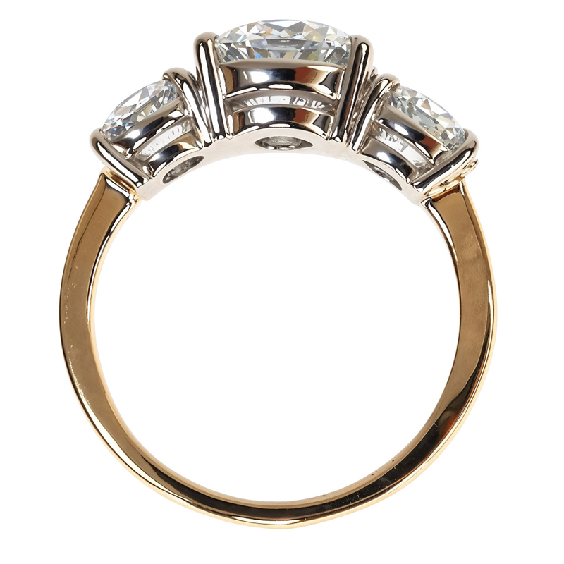 3 Stone Diamond Engagement Ring (Lab) 68232